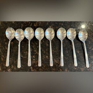 ONEIDA SILVER Lady Drake (Silverplate) Soup Spoons Set of 8